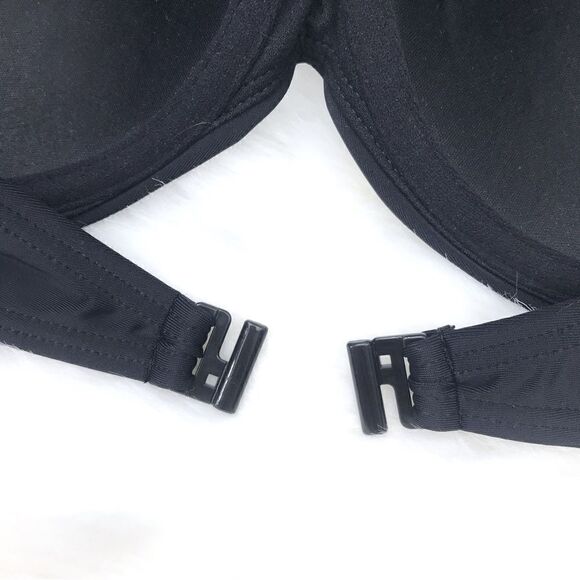 LASCANA New Black Sequin Convertible Swim Bikini / Bandeau Top - Picture 5 of 13